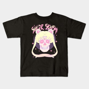 Undead Sailor Aesthetic Pastel Twintail Mahou Shoujo E-Girl Kids T-Shirt